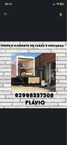 Chapa para carga e descarga de caminhão em Goiânia e região 