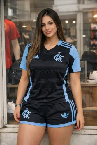 Conjunto Feminino Flamengo - Oficial 2026