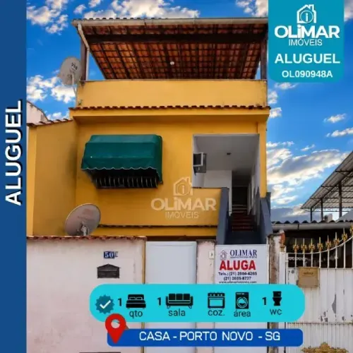 Sobrado para aluguel possui 35 metros quadrados com 1 quarto em Patronato - São Gonçalo -