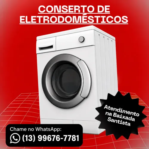 Conserto de Máquina de Lavar, Secadora e Geladeira | Baixada Santista - SP