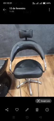 Cadeira cabeleireiro lavatório barbearia