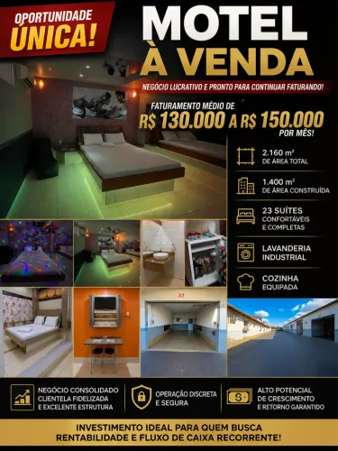 Motel à Venda em Anápolis - 23 Suítes | Alto Faturamento