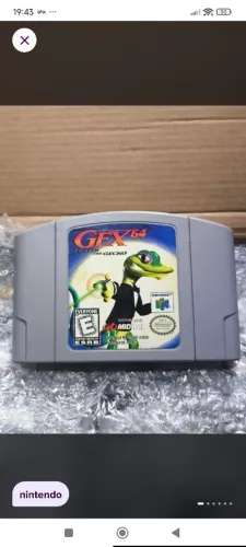 Cartucho jogo Nintendo 64 Gex64 enter The Gecko 