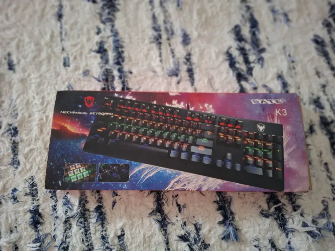 Teclado Mecânico Gamer SATE K3 (Switch Blue, RGB)