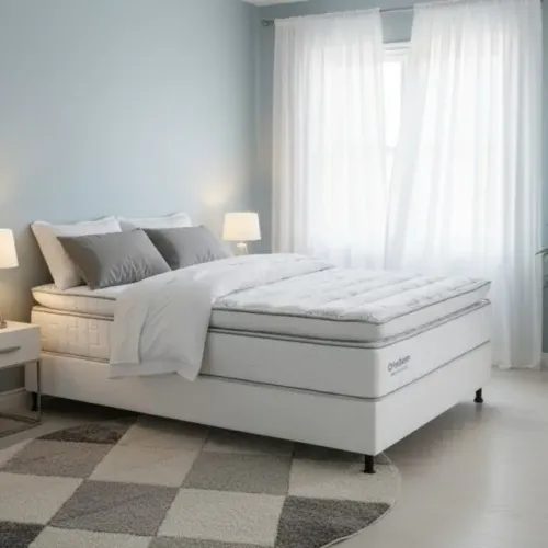Colchão Casal New Freedom Molas Ensacadas + Base Simples - Produto Novo!  Pronta Entrega!