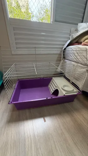 gaiola para roedores - coelho, chinchila, porquinho da índia, hamster, furão...
