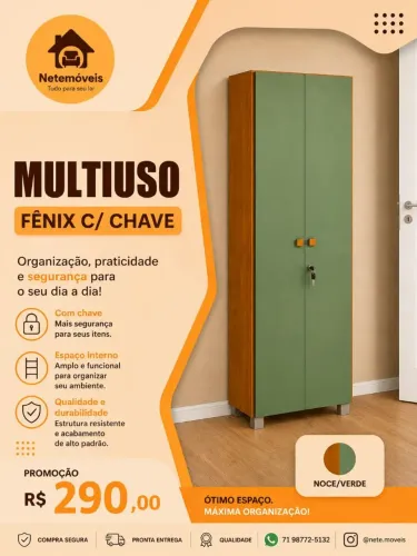 Multiuso com tranca