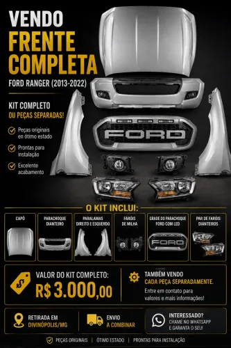 Frente Ranger 2013 a 2022 - Preço de desapego - OPORTUNIDADE! 