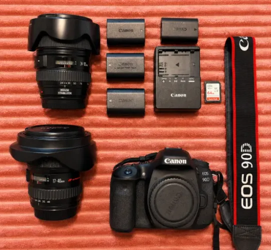 KIT CANON EOS 90D + 2 LENTES SÉRIE L | 17-40mm + 24-105mm