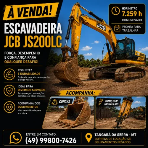 Escavadeira hidráulica JCB