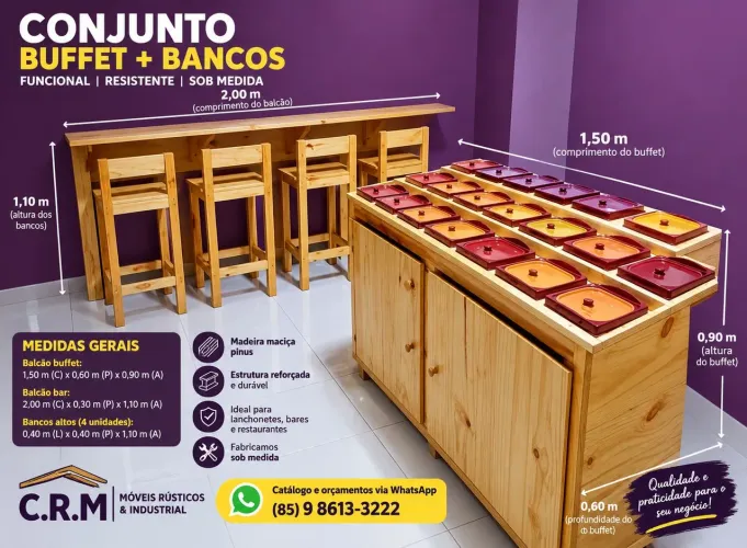 Bancada com bancos é balcão