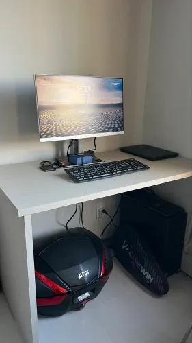 Mesa prateleira minimalista para escritório 