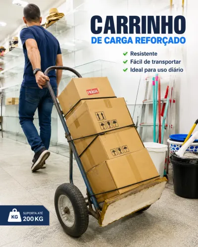 ? CARRINHO DE CARGA REFORÇADO - O PARCEIRO QUE VAI FACILITAR O SEU TRABALHO! ?