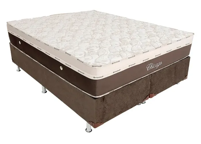 CAMA BOX CASAL ORTOSLEEP ALTA COM BASE