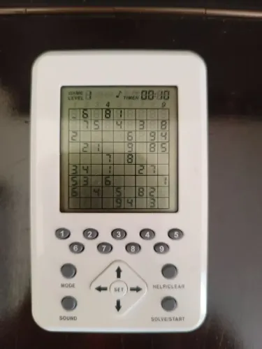 Jogo eletrônico Sudoku vintage