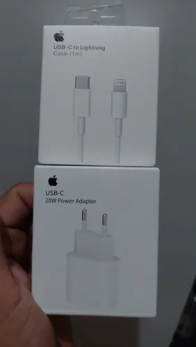 Carregador Turbo Iphone Completo. Fonte e Cabo!