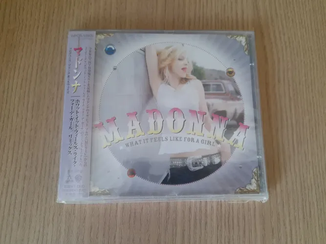 Madonna CD Single Japan Edition What It Feels Like For A Girl com OBI.
