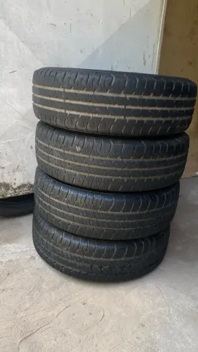 4 PNEUS SEMI NOVOS ARO 13 PARA CARROS