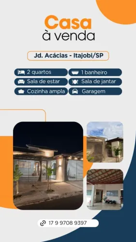 Casa Linda com 2 Quartos e Garagem em Excelente Localização