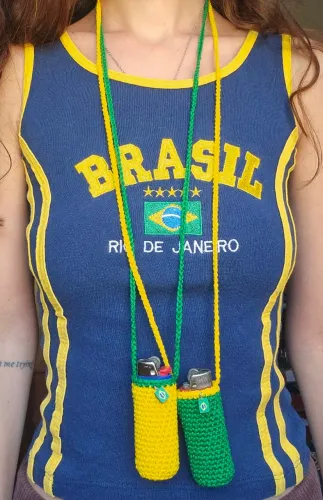 kit 2 porta isqueiros do brasil