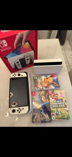 Nintendo Switch Oled 64GB + 3 Jogos