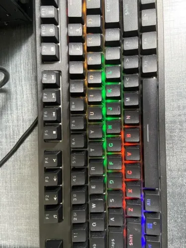 Teclado Mecânico Gamer SATE K5 RGB | Switch Blue | 87 Teclas | USB