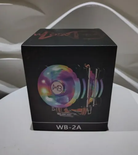 Cooler Tower RGB 4 Pinos de 2 fans e 2 Heatpipes - Novo