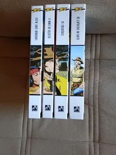 HQs As Grandes Aventuras de Tex, cores capa dura, volumes 2,3,4 e 5