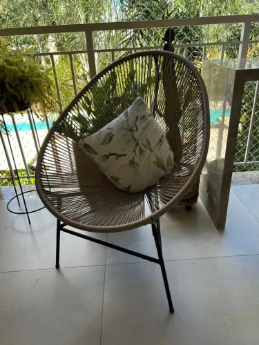 Cadeira Acapulco Baka - Westwing cor Fendi