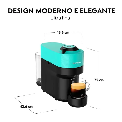 110V Nespresso Vertuo Pop Verde Acqua