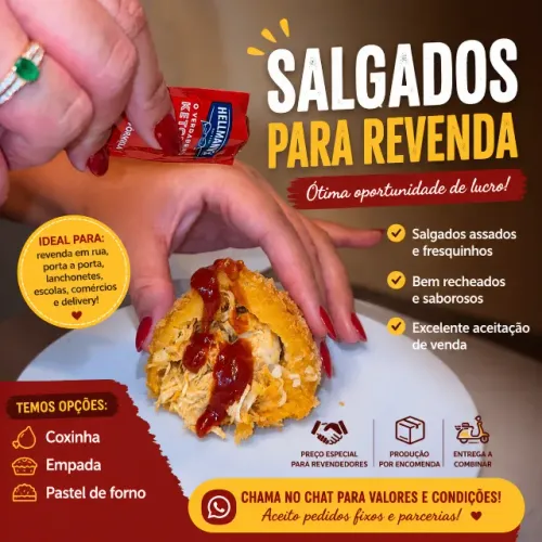 ? SALGADOS PARA REVENDA - ÓTIMA OPORTUNIDADE DE LUCRO ?