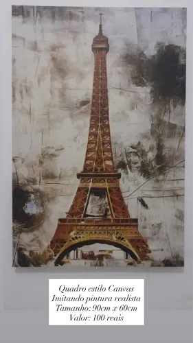 Quadro estilo Canvas - imitação de pintura realista - 60cm x 90cm