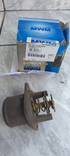 Motor MWM, valvula do termostato original nova na embalagem.