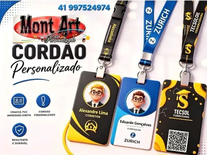 Crachás personalizados