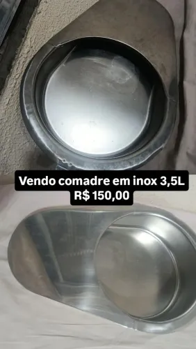 Vendo comadre hospitalar em inox 3.5L