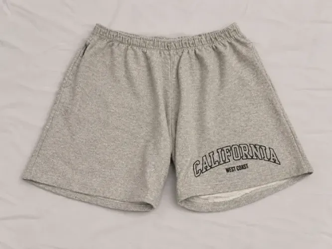 Short Moletom California West Coast Cinza Tam. M