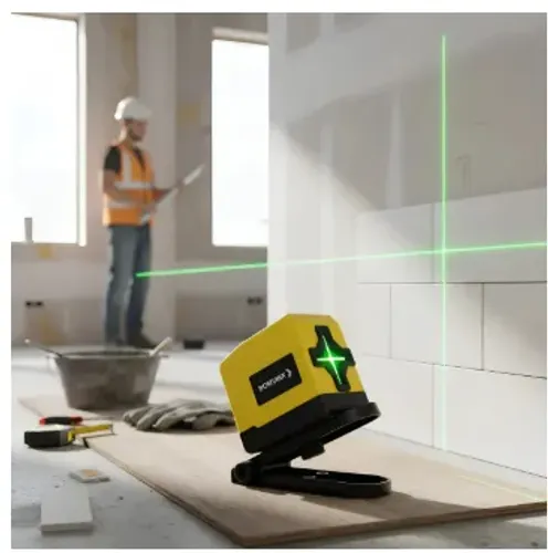 Nível A Laser Verde Prumo 20m 2 Linhas + Magnético