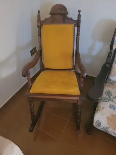 Cadeira balanço restauração 