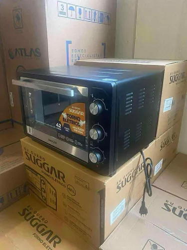 FORNO ELÉTRICO SUGGAR 42 LITROS PRETO NOVO