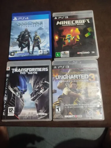 Jogos de ps3 e ps4 usado embom estado