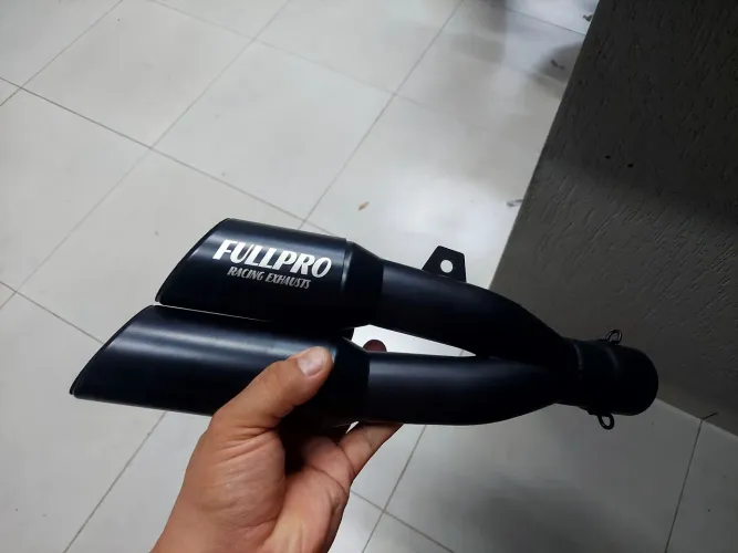 Ponteira escape FULLPRO racing exhausts saída dupla.