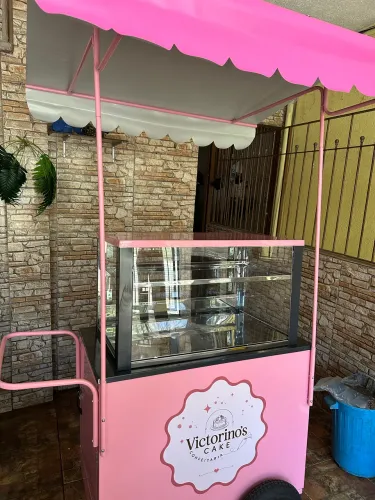 Carrinho De Bolo E Doces Térmico +placa Gelo Gelox