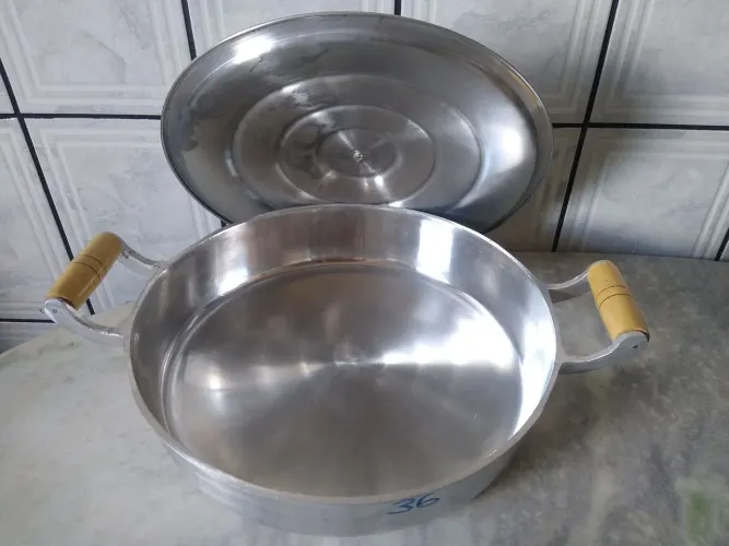 Frigideira de alumínio batido N36 Bistequeira Promoção