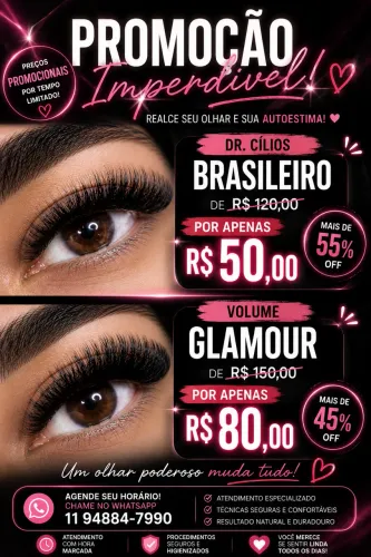 Extensão de cílios 