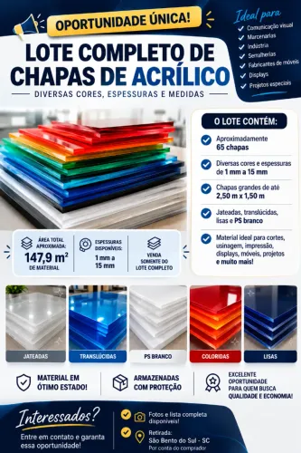 Chapas de acrílico