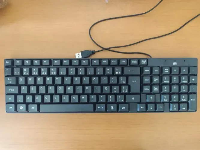 Teclado Básico Slim Preto USB Multilaser TC193