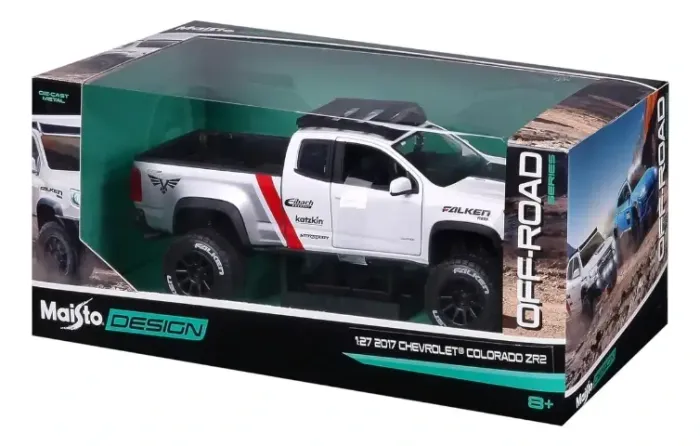 Maisto 1:24 2017 Chevrolet Colorado Zr2 Pickup White 4x4