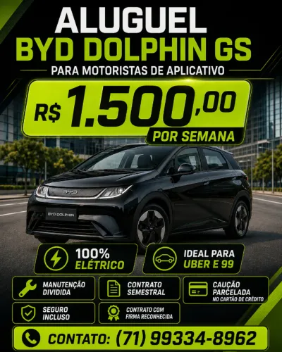 Aluguel de BYD Dolphin GS