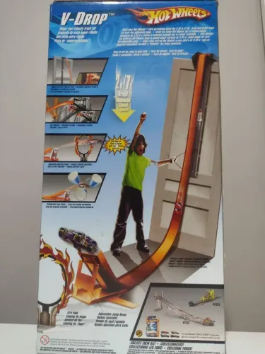 original - pista hot wheels v-drop 2005 ( lacrada de fábrica )