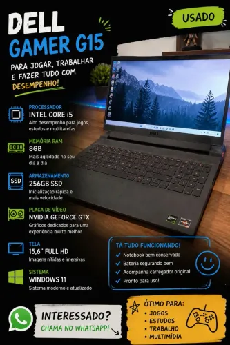 Notebook Gamer Dell G15